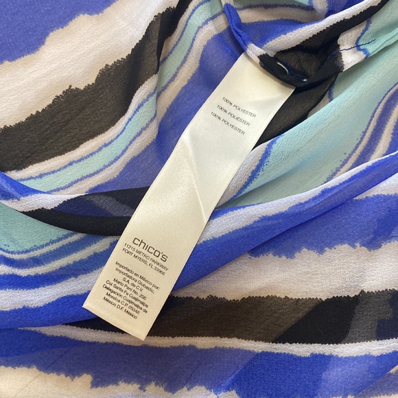 Easywear by Chico’s Womens Sheer Cover. Swimsuit coverup. Cardigan open front - Picture 11 of 12